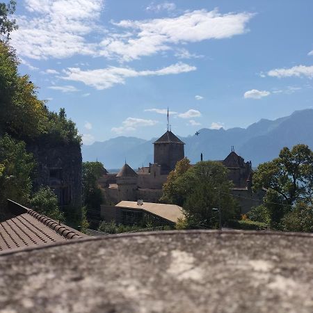 Castle View Aparthotel Veytaux Kültér fotó